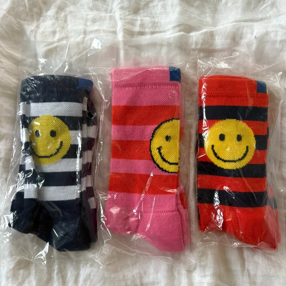 Kule striped socks, brand new, set of 3